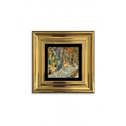 Van Gogh Çerçeveli Taş Tablo 20 cm