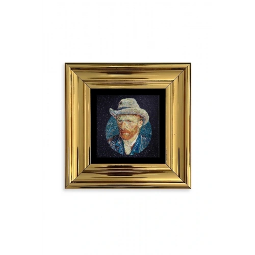 Van Gogh Çerçeveli Taş Tablo 20 cm