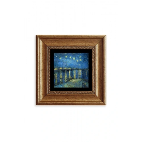 Van Gogh Çerçeveli Taş Tablo 20 cm