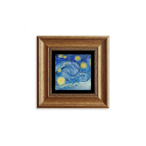Van Gogh Çerçeveli Taş Tablo 20 cm