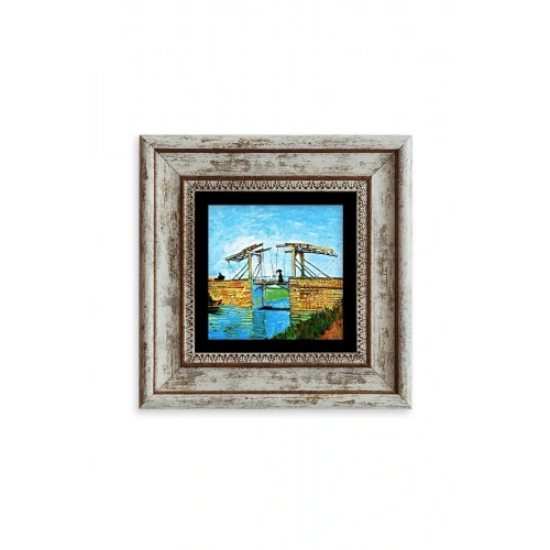 Van Gogh Çerçeveli Taş Tablo 20 cm