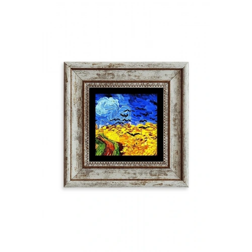 Van Gogh Çerçeveli Taş Tablo 20 cm