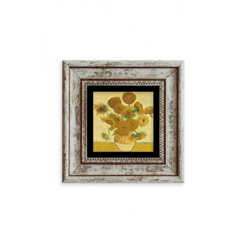 Van Gogh Çerçeveli Taş Tablo 20 cm