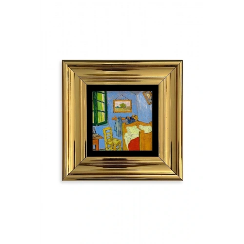 Van Gogh Çerçeveli Taş Tablo 20 cm