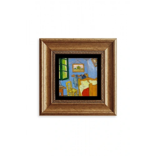 Van Gogh Çerçeveli Taş Tablo 20 cm