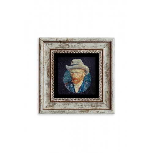 Van Gogh Çerçeveli Taş Tablo 20 cm