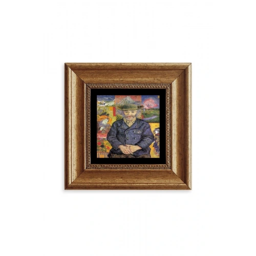 Van Gogh Çerçeveli Taş Tablo 20 cm