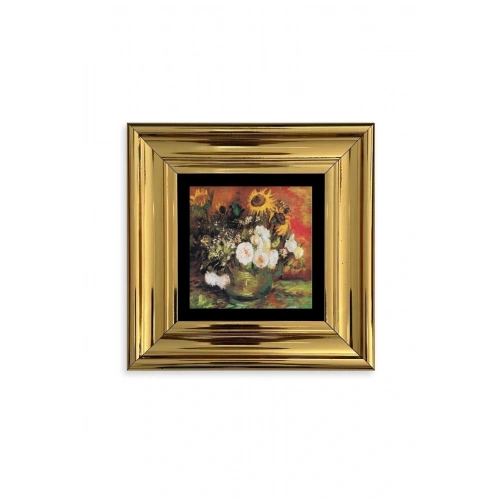 Van Gogh Çerçeveli Taş Tablo 20 cm