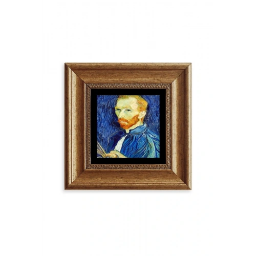 Van Gogh Çerçeveli Taş Tablo 20 cm