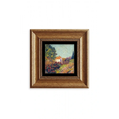 Van Gogh Çerçeveli Taş Tablo 20 cm
