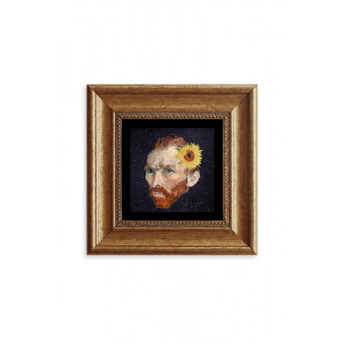 Van Gogh Çerçeveli Taş Tablo 20 cm