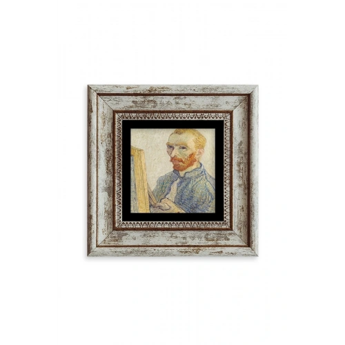 Van Gogh Çerçeveli Taş Tablo 20 cm