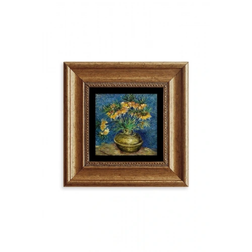 Van Gogh Çerçeveli Taş Tablo 20 cm