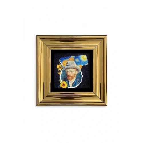 Van Gogh Çerçeveli Taş Tablo 20 cm