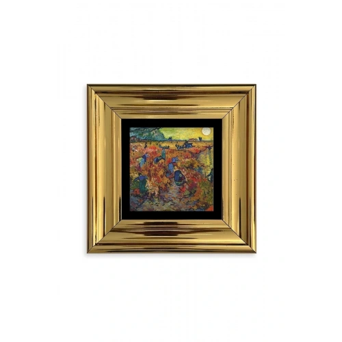 Van Gogh Çerçeveli Taş Tablo 20 cm