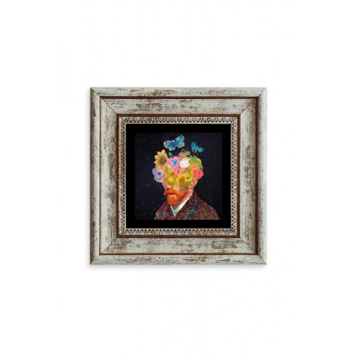 Van Gogh Çerçeveli Taş Tablo 20 cm