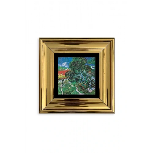 Van Gogh Çerçeveli Taş Tablo 20 cm