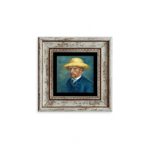 Van Gogh Çerçeveli Taş Tablo 20 cm
