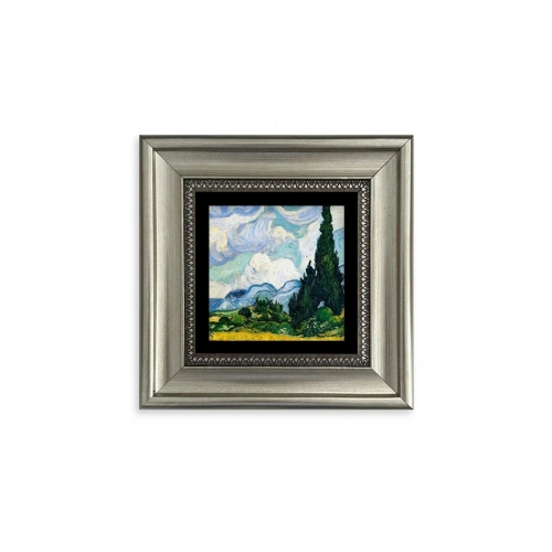 Van Gogh Çerçeveli Taş Tablo 20 cm