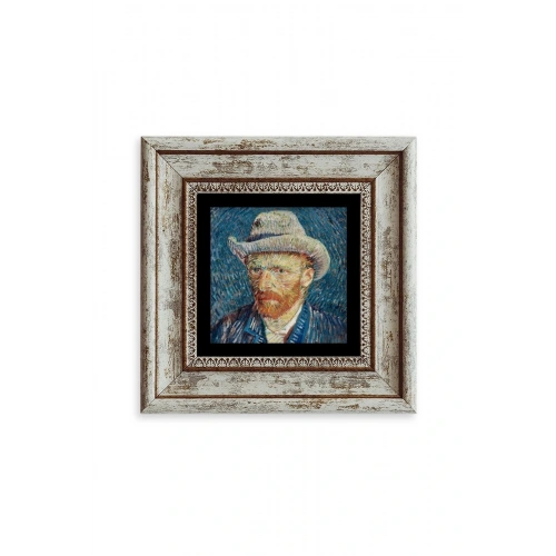 Van Gogh Çerçeveli Taş Tablo 20 cm