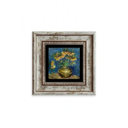 Van Gogh Çerçeveli Taş Tablo 20 cm