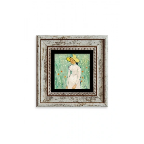 Van Gogh Çerçeveli Taş Tablo 20 cm