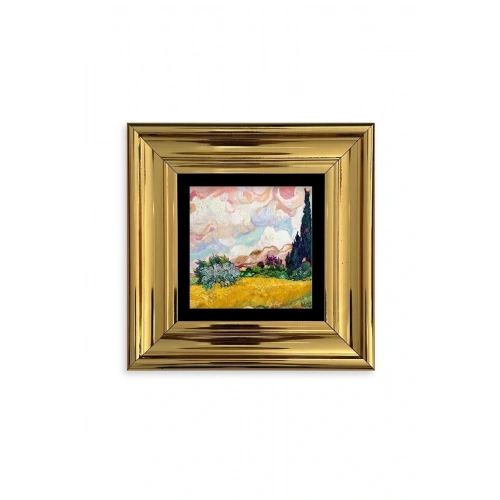 Van Gogh Çerçeveli Taş Tablo 20 cm