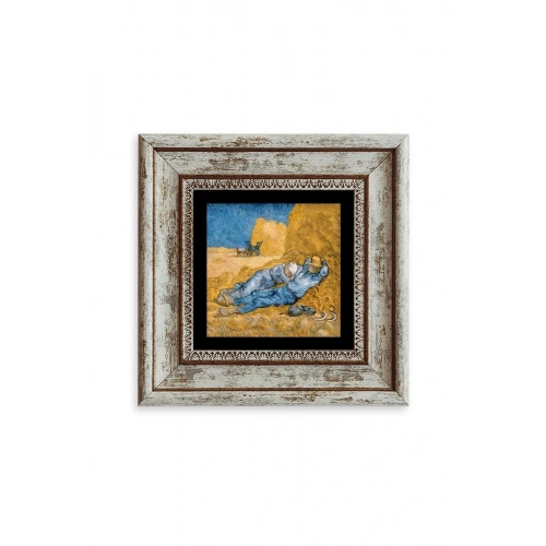 Van Gogh Çerçeveli Taş Tablo 20 cm
