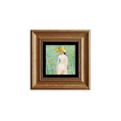 Van Gogh Çerçeveli Taş Tablo 20 cm