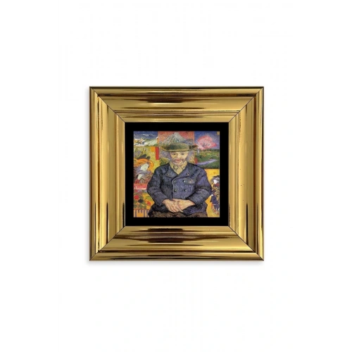 Van Gogh Çerçeveli Taş Tablo 20 cm