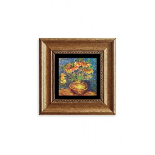 Van Gogh Çerçeveli Taş Tablo 20 cm