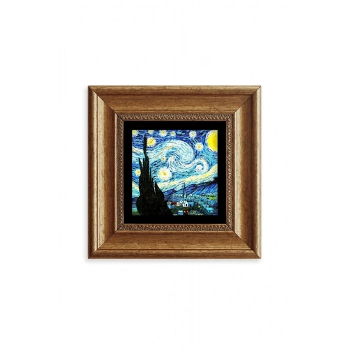 Van Gogh Çerçeveli Taş Tablo 20 cm