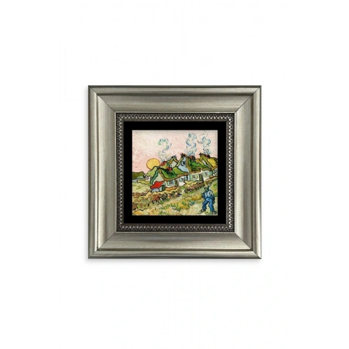 Van Gogh Çerçeveli Taş Tablo 20 cm