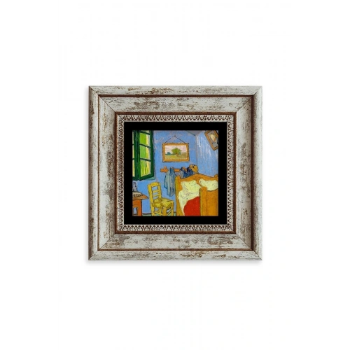 Van Gogh Çerçeveli Taş Tablo 20 cm