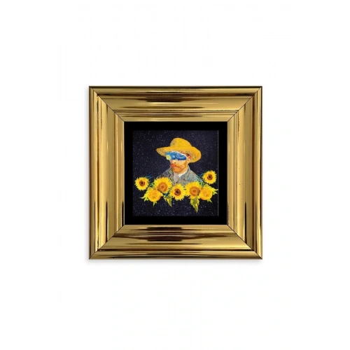 Van Gogh Çerçeveli Taş Tablo 20 cm