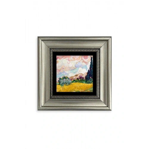 Van Gogh Çerçeveli Taş Tablo 20 cm