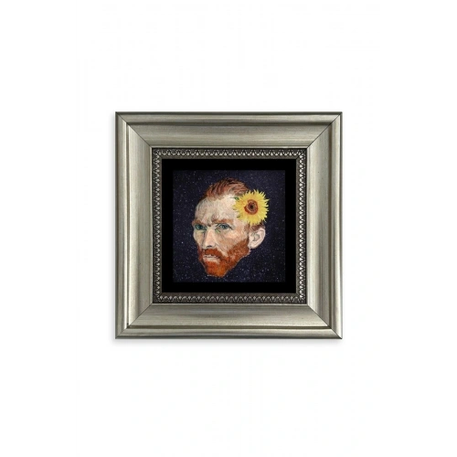 Van Gogh Çerçeveli Taş Tablo 20 cm