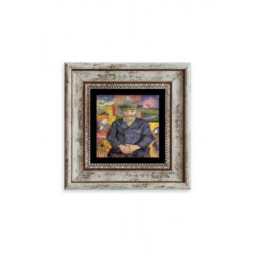 Van Gogh Çerçeveli Taş Tablo 20 cm