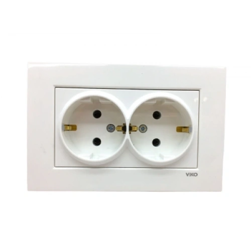 VİKO KARRE 2Lİ TOPRAKLI PRİZ 9096 7056 (5365)