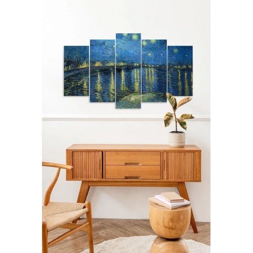 Vincent Van Gogh 5 Parçalı Mdf Tablo 60 x 100