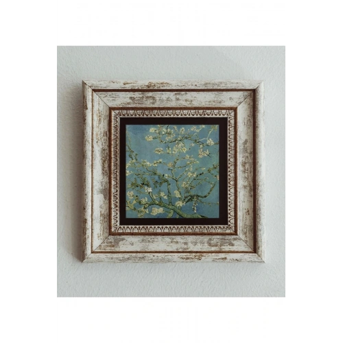 Vincent Van Gogh Çerçeveli Taş Tablo , Çerçeveli Taş Duvar Dekoru 20 cm