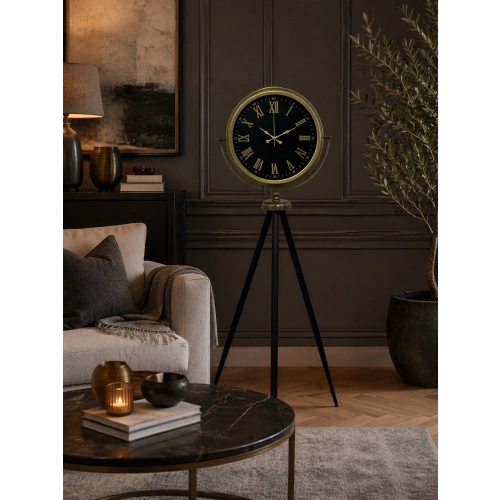 Vintage Roma Rakamlı Modern Tripod Ayaklı Saat