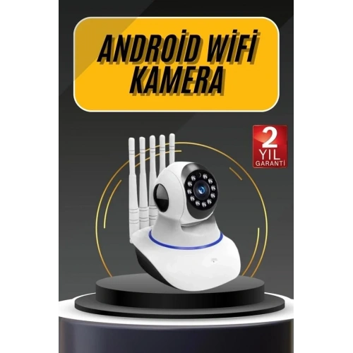 Wifi Gece Görüşlü Sensörlü Kamera 1080p Mobil Uyumlu