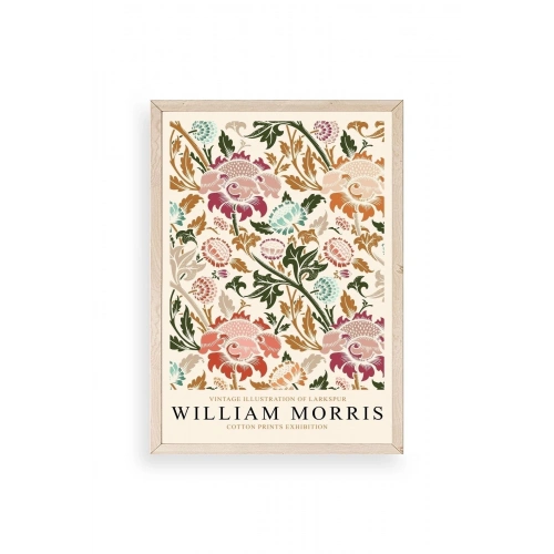 William Morris Ahşap Çerçeveli Tablo 17 x 23
