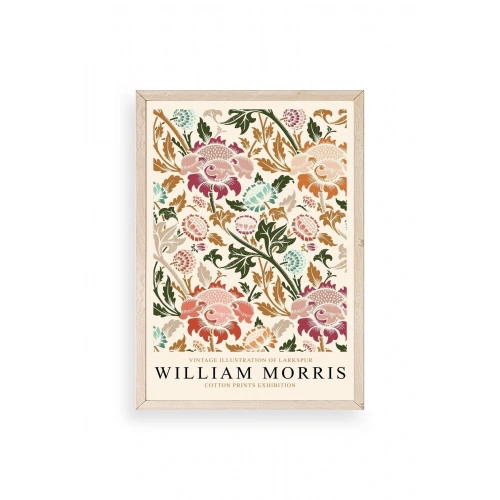 William Morris Ahşap Çerçeveli Tablo 17 x 23