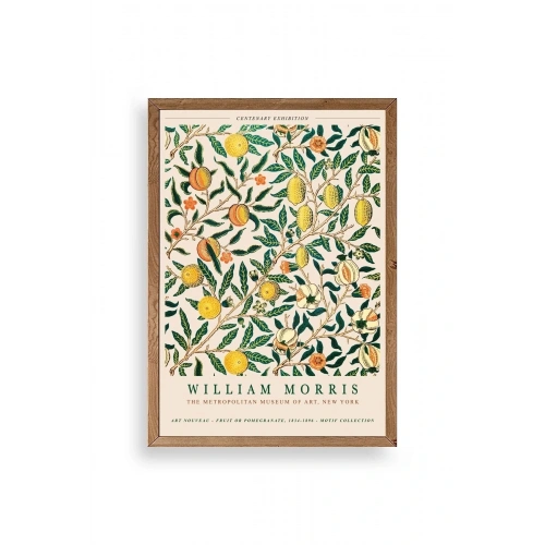 William Morris Ahşap Çerçeveli Tablo 23 x 30