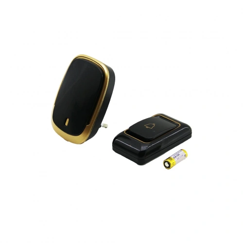 WIRELESS WIRELESS DOORBELL BATTERY OPERATED 100M RANGE BLACK COLOR (5365)