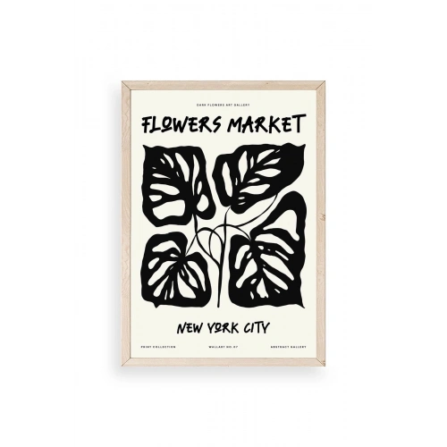 Yaprak Ahşap Çerçeveli Tablo 17 x 23