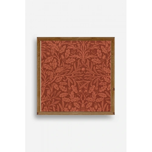 Yaprak Ahşap Çerçeveli Tablo 23 x 23