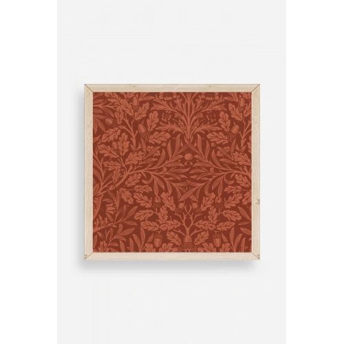 Yaprak Ahşap Çerçeveli Tablo 23 x 23